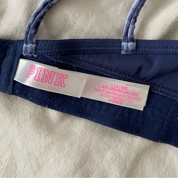 PINK Velvet Bralette - Picture 3 of 3